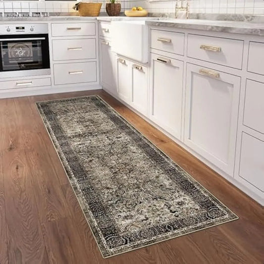 Washable Rug Ultra Thin Runner Non Slip Carpet Runner