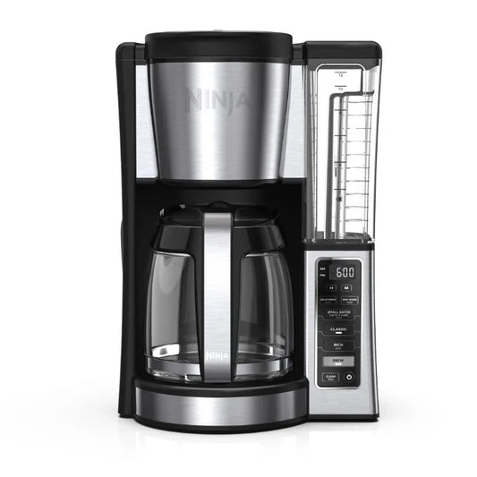Ninja 12-Cup Stainless Steel Coffee Maker, Glass Carafe