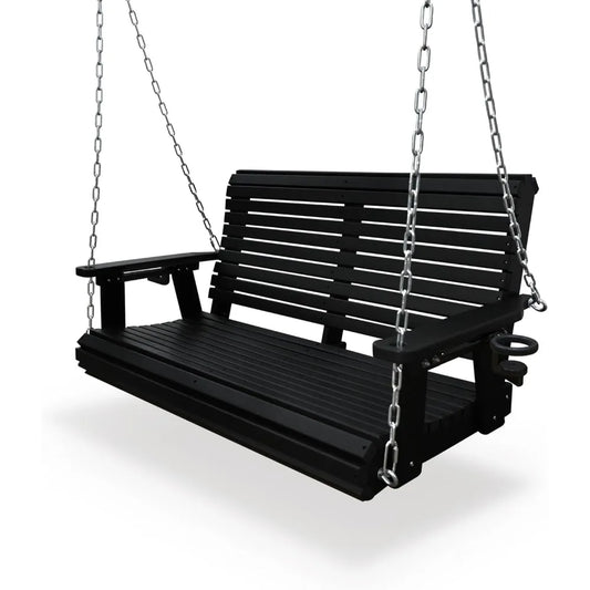 Porch Swing with 18/8 Stainless Steel Hardware and Hanging Chains