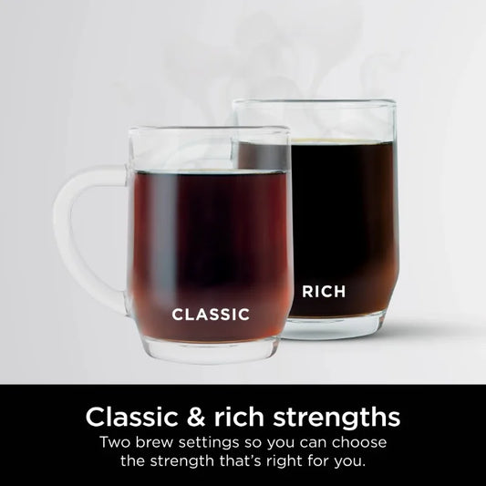 Ninja 12-Cup Stainless Steel Coffee Maker, Glass Carafe